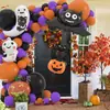 Conjunto Combinado de Balões de Látex para Halloween Corrente de Balões de Filme de Alumínio Fantasma Fantasma Suprimentos para Arranjo de Atmosfera de Festa