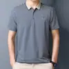 Camisa Polo Nueva Estilo Verano 2024 Camiseta para Hombre Rayada Casual de Manga Corta para Hombre en stock Delgada con Cuello Camisero Camisa Polo para Hombre
