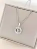 Collar Transfronterizo Europeo y Americano Más Vendido Collar con Letra Inglesa Zirconia Diseño de Lujo Ligero de Nicho Accesorios Versátiles Que No Se Desvanecen