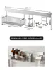 Declaración de Estilo de Vida: Estante de Almacenamiento para Baño de Acero Inoxidable, Cesta Colgante para Baño, No Requiere Taladro, Almacenamiento Montado en Pared para Lavabos y Fregaderos