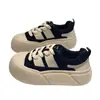 Mocassins Robustos para Mulheres 2026 Primavera e Outono Novos Retro Nicho Tênis de Solado Grosso Versátil Super Tendência Ugly-Cute Sapatos Casuais