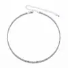 Cadena de Clavícula de Diamante, Cadena de Suéter de Alta Gama, Fina para Mujer, Cadena de Cuello Simple y Versátil, Collar de Imitación de Diamante, Nuevo Estilo Transfronterizo