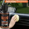Kineshinex óleo para cuidado e manutenção de bancos de couro de carro, creme hidratante, pasta para cuidado de couro do interior, renovação de painel