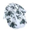 Camisa Vintage Hawaiana de Manga Corta de Corea del Sur para Hombre y Mujer Estilo Hong Kong Chic Suelta para Pareja Playa Marítima Color Camisa de Moda