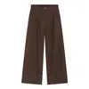 Calça Casual de Linho Masculina Nirben Estilo Old Money, Nova, Fina, Solta, Reta, de Perna Larga, para Homens, Verão.