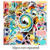 50 pegatinas de surf deportes deportes extremos Surf graffiti decoración impermeable caja de almacenamiento pegatinas para cuaderno