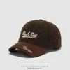 Gorra de béisbol infantil color block para otoño e invierno con letras de los Red Sox, sombrero unisex cálido versátil para exteriores