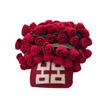 2025 Boda y Compromiso Doble Felicidad Roja Flor de Rosa Ramo Eterno Manta Tejida Chal Cubierta Manta Cien Felicidades Manta