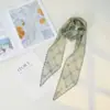 Bufanda Larga Delgada Estrecha de Encaje Estilo Hada Estilo Coreano Primavera y Verano Diadema para el Cabello Cinta Bufanda Decorativa de Estrella de Cinco Puntas Bufanda de Seda para Mujer Sentido de Alta Gama