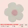 Gancho de Mão de Imitação Cor Macaron Toalha de Imitação Caxemira Tecido Bordado Adesivos para Roupas Femininas e Infantis Patches Decorativos com Flores