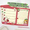 Cuaderno A5 Nuevo Estilo con Páginas a Color, Encuadernación en Piel, con Lindo Diseño de Frutas y Gatos, Planificador Estudiantil, Diario de Alto Valor