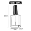 Escova de sub-garrafa de vidro de esmalte para unhas Esmalte cola sub-garrafa de tinta garrafa de vidro Garrafa vazia de esmalte para unhas