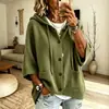 2026 Europeu e Americano Transfronteiriço Nova Estação Independente Roupas Femininas Botão Tricô Capuz Cordão Suéter Cardigan Jaqueta Outono/Inverno