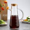 Óleo de vidro personalizado, garrafa de óleo doméstico para cozinha, molho de soja, vinagre, recipiente sem óleo, tanque de óleo de aço inoxidável