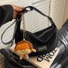 Bolso Bandolera Retro Mate para Mujer 2026 Nuevo Estilo Otoño e Invierno Gran Capacidad Gama Alta Nicho Bolso Hombro Tipo Empanada