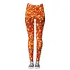 Leggings Femininos de Moda Europeus e Americanos Transfronteiriços para o Dia dos Namorados de 2026, Formato de Coração, Estampa Digital Personalizada, Casuais, Slim Fit