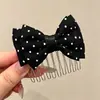 Pente de cabelo penteado de cabeça para baixo novo grampo de cabelo com franja de laço antiderrapante caveira alta estiloso moderno grampo de cabelo lateral com mechas acessório de cabelo