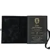 Caixas de Presente de Luxo Pretas com Estampagem Dourada Personalizadas para Venda por Atacado, Convites de Casamento Luxuosos, Convites de Casamento em Acrílico, Cartões de Casamento