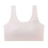 Lindo Top de Desenvolvimento para Meninas Roupa Íntima Alunos do Ensino Fundamental Copo Fixo Esportivo Sem Costura Sutiã Completo para Meninas do Ensino Médio