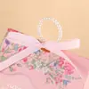 Caixa de Doces Triangular para Casamento, Caixa de Doces Criativa com Pérolas para Levar na Mão, Caixa de Doces de Luxo Estilo Ins para Noivado e Casamento