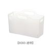 Nueva cesta de almacenamiento de artículos diversos, cesta rectangular de plástico para escritorio, cesta de acabado, cesta de almacenamiento para el hogar, transparente, sencilla, para el baño.
