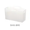 Nueva Cesta de Almacenamiento para Artículos Varios de Escritorio Rectangular de Plástico Organizador Cesta Doméstica Transparente Simple para Baño Cesta de Almacenamiento Clasificada