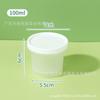 Pote plástico de 500ml tubo reto fosco filme capilar cera lama filme corpo do copo plástico PP loção esfoliante copo plástico