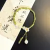 Nuevo Pulsera de Encanto de Bambú Estilo Chino, Estilo Fresco y Natural, Simbolizando Crecimiento Continuo y Felicidad, Regalo de Pulsera para Pareja
