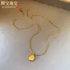 Collar con colgante de letra de acero de titanio completo, superventas transfronterizo de Amazon, moda europea y americana, con un toque de alta gama