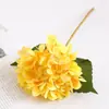Flores de hortensia artificiales, flores decorativas artificiales para sala de estar del hogar, decoración de boda, flores artificiales para arco, flores falsas de hortensia al por mayor