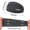 Faixa de Cabeça Larga Cruzada de Cor Sólida Simples Transfronteiriça Yoga Esportes Outdoor Absorvente de Suor Secagem Rápida Respirável Faixa de Cabeça 3021