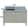 Mesa de Operaciones Comercial Mesa de Drenaje de Doble Tina Tina de Acero Inoxidable Gabinete de Tina Doble Estrella Tina para Lavar Verduras Tina de Lavado Xinhui