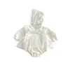Mameluco Largo de Manga Larga para Niña de 26, Nuevo Estilo Coreano Otoño/Invierno, Mameluco de Bebé, Estilo Princesa, Conjunto de Gateo de Moda para Bebés de Primer Mes y un Año