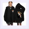 2025 Invierno Hzw Nuevo Luffy Anime Periférico Sudadera con Cremallera Bidimensional Otoño e Invierno Chaqueta de Forro Polar Cosplay