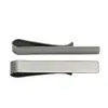Clip de corbata de acero inoxidable Jacobin para hombre 50X8mm liso grabado láser personalidad YB34316