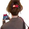 Pinza de pico de pato de alta gama con estampado floral de leopardo estilo coreano 2026 nuevo clip para el cabello para mujer, accesorio para el cabello con pinza de garra recta para la parte posterior de la cabeza