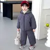 Traje Acolchado para Niños Ropa de Invierno 2025 Ropa Súper Bonita para Niños Chaqueta de Invierno Guapa para Niño Conjunto de Dos Piezas