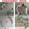 Novos Adereços de Casamento Anel de Ferro Forjado Fundo de Casamento Arco Redondo Decoração de Festa Estrutura Redonda de Ferro Haste Única para Balão Novo Produto
