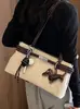 Elegante Bolso de Axila para Viajes Diarios Modelo Nuevo 2026, Bolso de Mano con Contraste de Color, Bolso Tote Cruzado, Bolso de Hombro Versátil y a la Moda