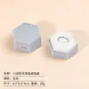 Caja de Joyería Hexagonal de Alta Gama con Tapa y Base Afelpada Caja de Empaque para Anillos y Colgantes Fabricante Multicolor En Stock Venta al por Mayor