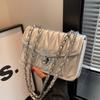 Bolso de Cadena Lingge para Mujer 2023 Nuevo Diseño Nicho de Alta Gama Bolso Bandolera Explosivo Pequeño Cuadrado