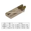 Set de dos moldes para pasta de camarón tipo tubo de bambú imitación melamina, plato creativo de tres colores para pasta de camarón, plato para pasta de pescado, plato para albóndigas de pescado