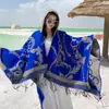 Chal bohemio, capa exótica para mujer, adecuada para viajes a Xinjiang, excursiones por la pradera y sesiones de fotos, capa exterior de estilo étnico
