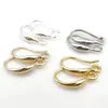 Ganchos para Pendientes Brillantes con Baño de Cobre Dorado de Larga Duración, Forma de Gota de Agua, Accesorios de Pendientes Simples Versátiles Estilo Coreano para Manualidades
