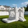 Castillo inflable blanco transfronterizo, parque infantil pequeño interior, cama elástica inflable con tobogán, castillo inflable tamaño para el hogar