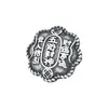 S999 Plata Pura Botón de los Cinco Dioses de la Riqueza Hebilla de Plata Hebilla de Cola Pulsera Trenzada de Cuerda Trenzada para Manualidades Hebilla de Hebilla de Plata