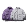 Invierno nuevo retro color sólido engrosado cuello alto ropa acolchada de algodón hombres y mujeres marca de moda calle pareja cálido todo-combinable ropa acolchada de algodón