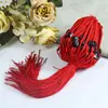 Pulseiras de Fio de Cera Transfronteiriças Europeias e Americanas, Coloridas e Simples, Pulseiras de Fio Vermelho Trançadas à Mão Ajustáveis, Atacado de Fabricantes de Joias