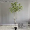 Plantas Verdes Árvores Artificiais Ilha de Paisagem Árvore Banyan Novo Estilo Chinês Ilha de Simulação de Alta Qualidade Flores da Primavera Tronco Principal Removível para Envio