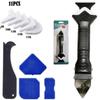 Ferramenta de enchimento 11 peças de enchimento blister 3 em 1 raspador de metal raspador selante de juntas ferramenta de costura de beleza